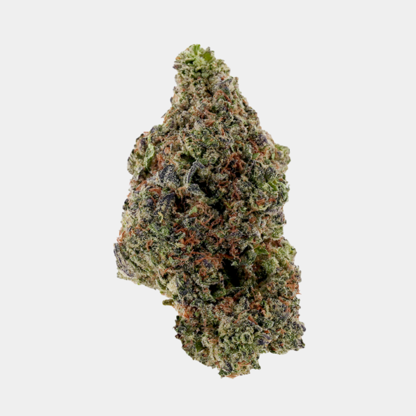 Premium THCa flower from BOOM, showcasing dense, frosty buds with nutty, earthy aroma and hints of sweetness