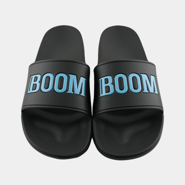Front view of Slides(slippers) with Boom Log